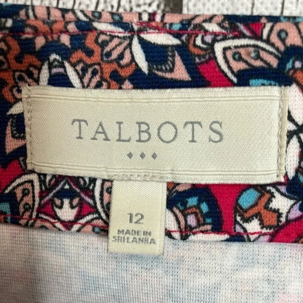 Talbots Geometric Print Skirt